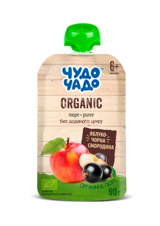 ЧУДО-ЧАДО Пюре органическое яблоко-черная смородина 90гр